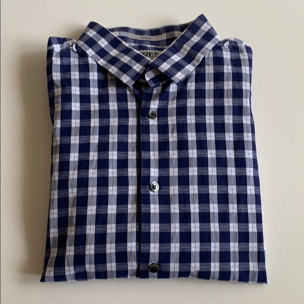 👔 EXPRESS “Fitted” Button-Down Dress Shirt